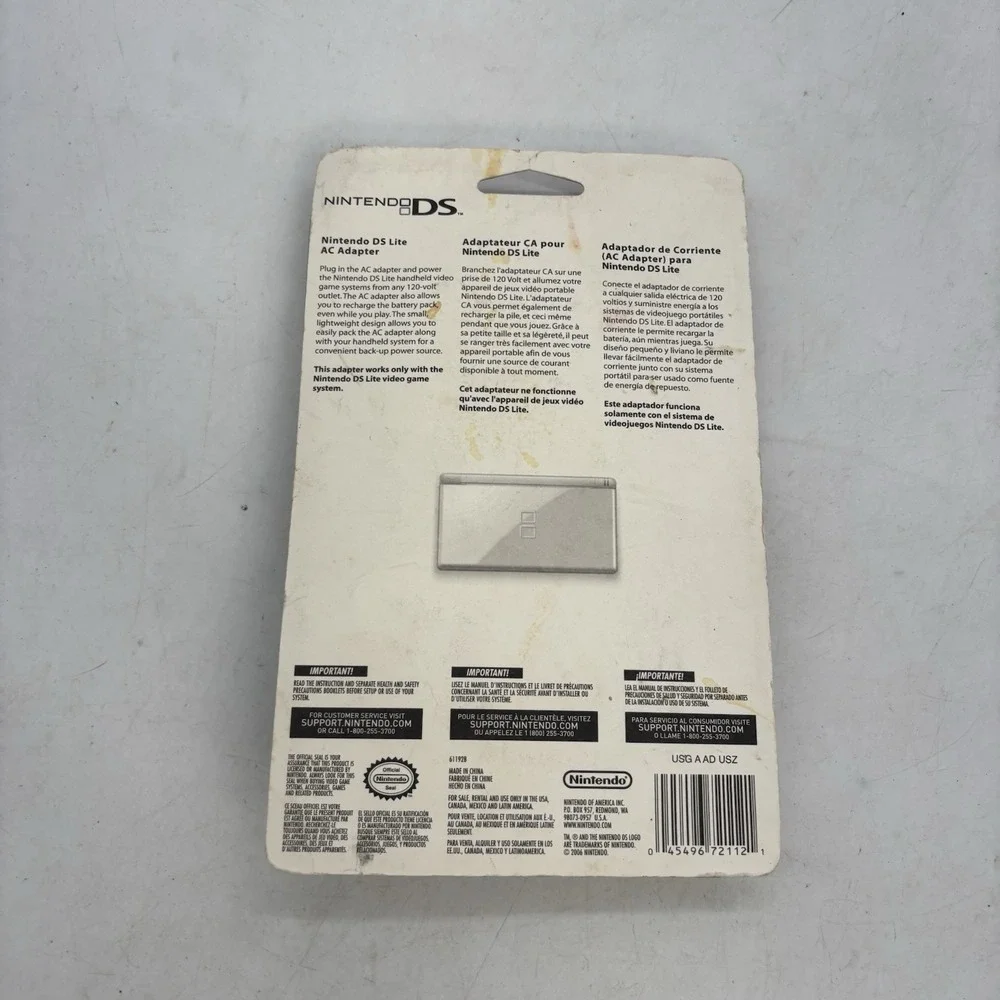 Factory Sealed Official Nintendo DS Wall Power AC Adapter Charger OEM New